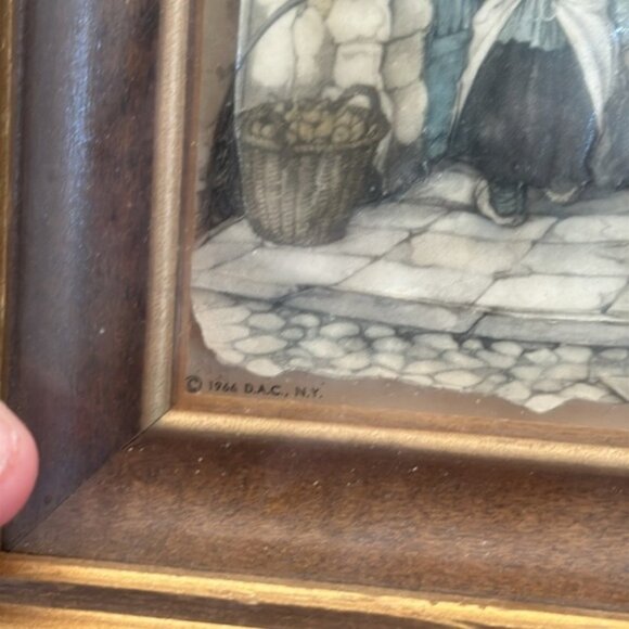 Vintage Anton Pieck 3D Shadow Box Art Wood Frame Lesley Owsley Handcrafted - Picture 4 of 16